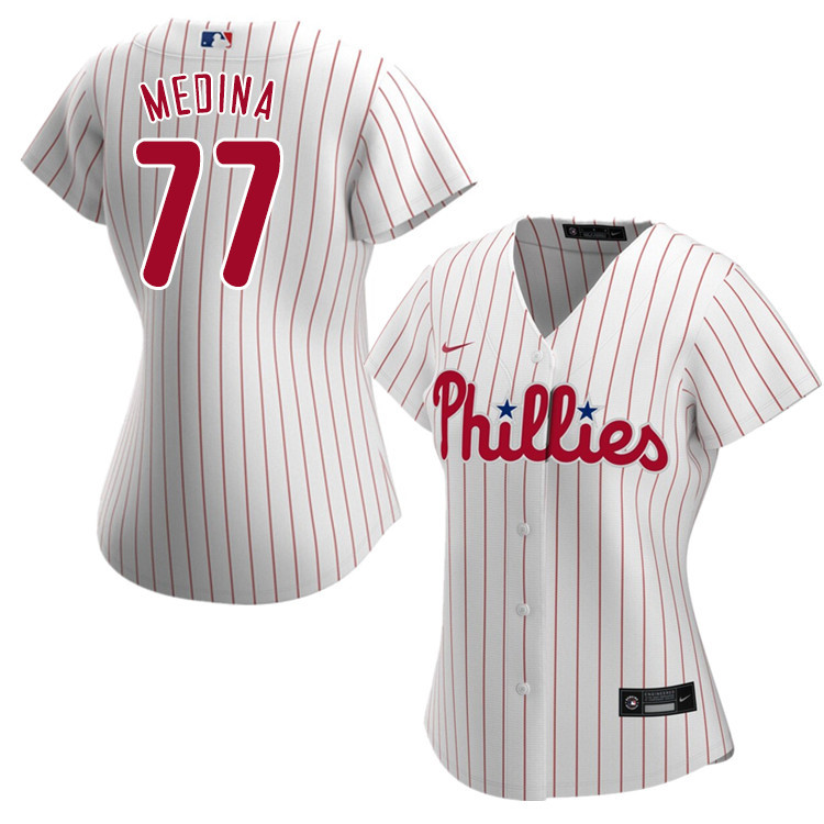 Nike Women #77 Adonis Medina Philadelphia Phillies Baseball Jerseys Sale-White